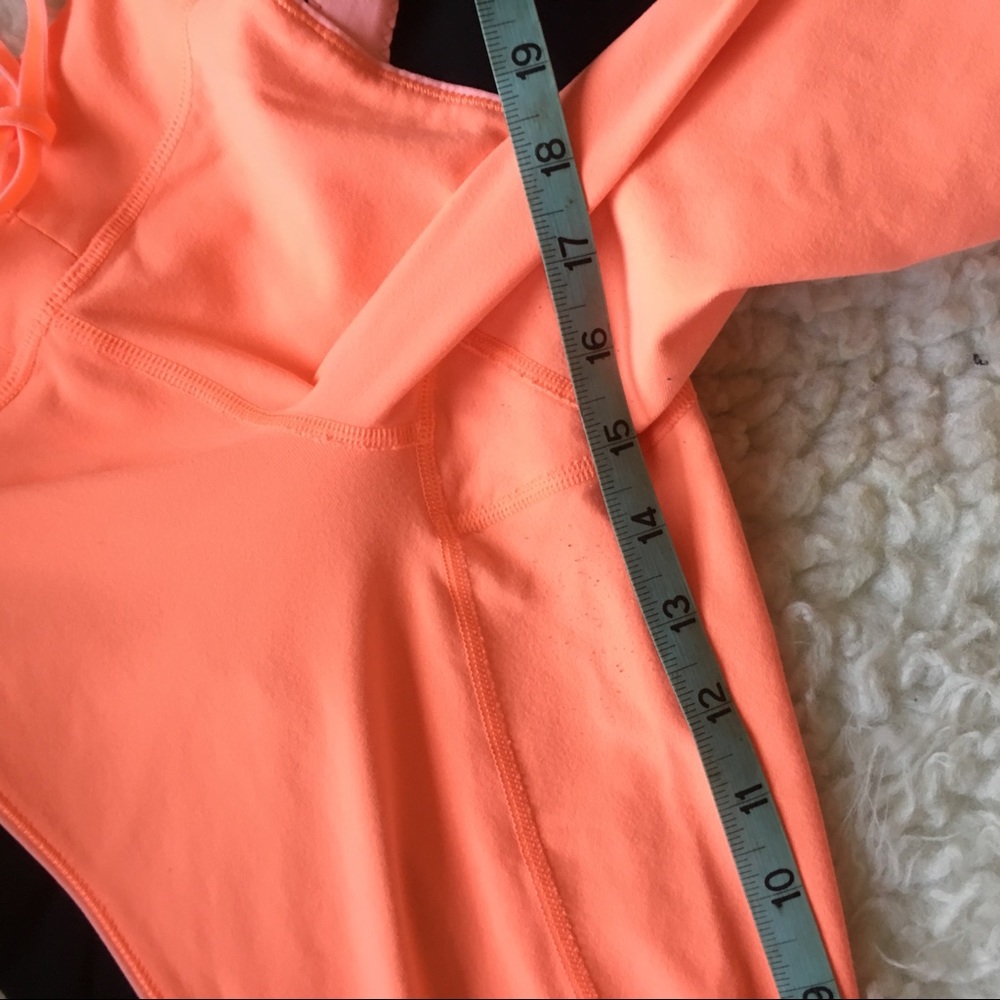 LULULEMON neon orange heat it up crop - Picture 7 of 7